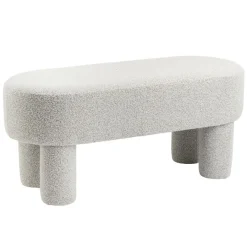 Poefs & Krukjes< Bank Evi Beige - 100x40 cm