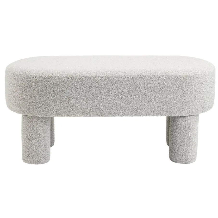 Poefs & Krukjes< Bank Evi Beige - 100x40 cm