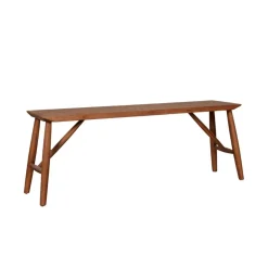 Poefs & Krukjes|Eetkamerbanken< Bankje Eston Bruin - 120x33 cm