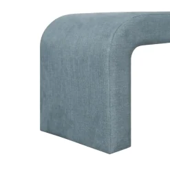 Bedaccessoires|Poefs & Krukjes< Bank Moon Blauw - 133x40 cm