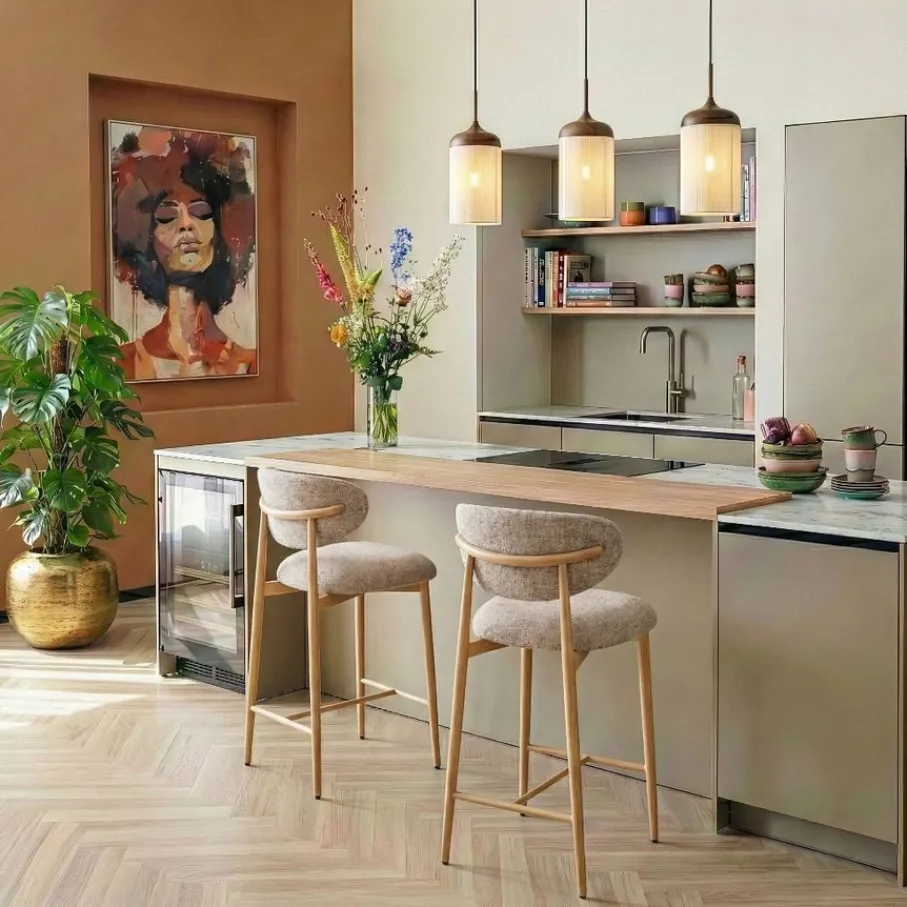 Barkrukken|Barkrukken< Barkruk Cleo Beige