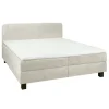Tweepersoonsbedden|Boxsprings< Bed Bilbao Beige - 180x200 cm