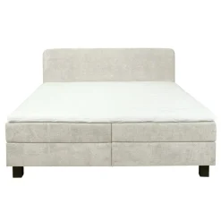 Tweepersoonsbedden|Boxsprings< Bed Bilbao Beige - 180x200 cm
