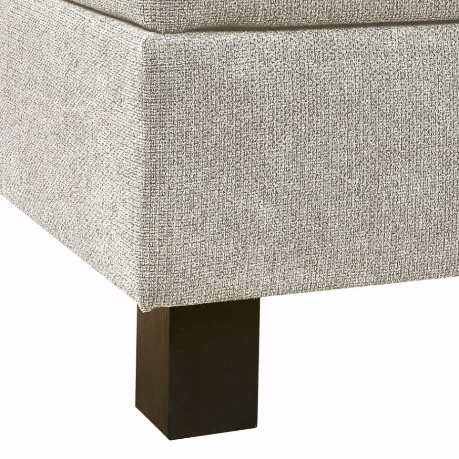 Tweepersoonsbedden|Boxsprings< Bed Bilbao Beige - 180x200 cm