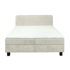 Tweepersoonsbedden|Boxsprings< Bed Bilbao Beige - 160x200 cm