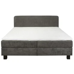 Tweepersoonsbedden|Boxsprings< Bed Bilbao Donkergrijs - 180x200 cm