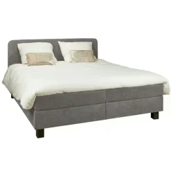Boxsprings< Bed Bilbao Grijs - 180x200 cm