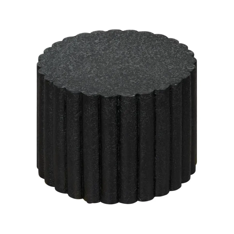 Bijzettafels< Bijzettafel Aube Zwart - Ø 48 cm