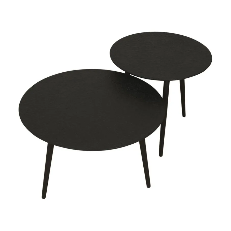 Bijzettafels< Bijzettafel Avignon Zwart - set 2 stuks