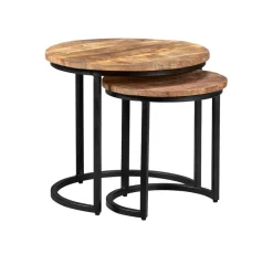 Bijzettafels< Bijzettafel Bemmel Naturel - set 2 stuks