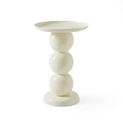 Bijzettafels< Bijzettafel Bolo Crème - Ø 34 cm