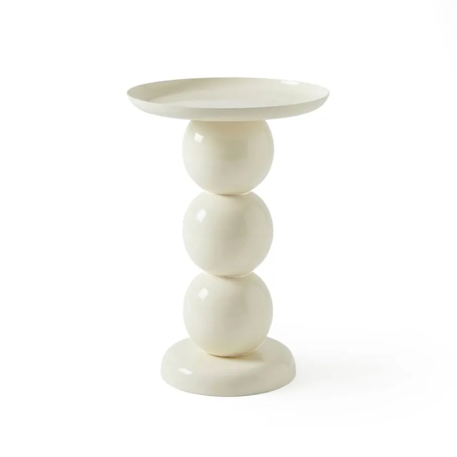 Bijzettafels< Bijzettafel Bolo Crème - Ø 34 cm