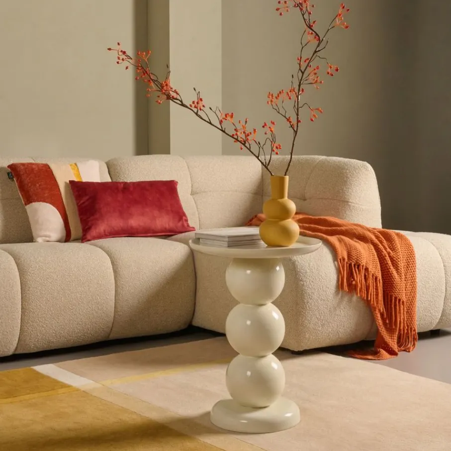 Bijzettafels< Bijzettafel Bolo Crème - Ø 34 cm