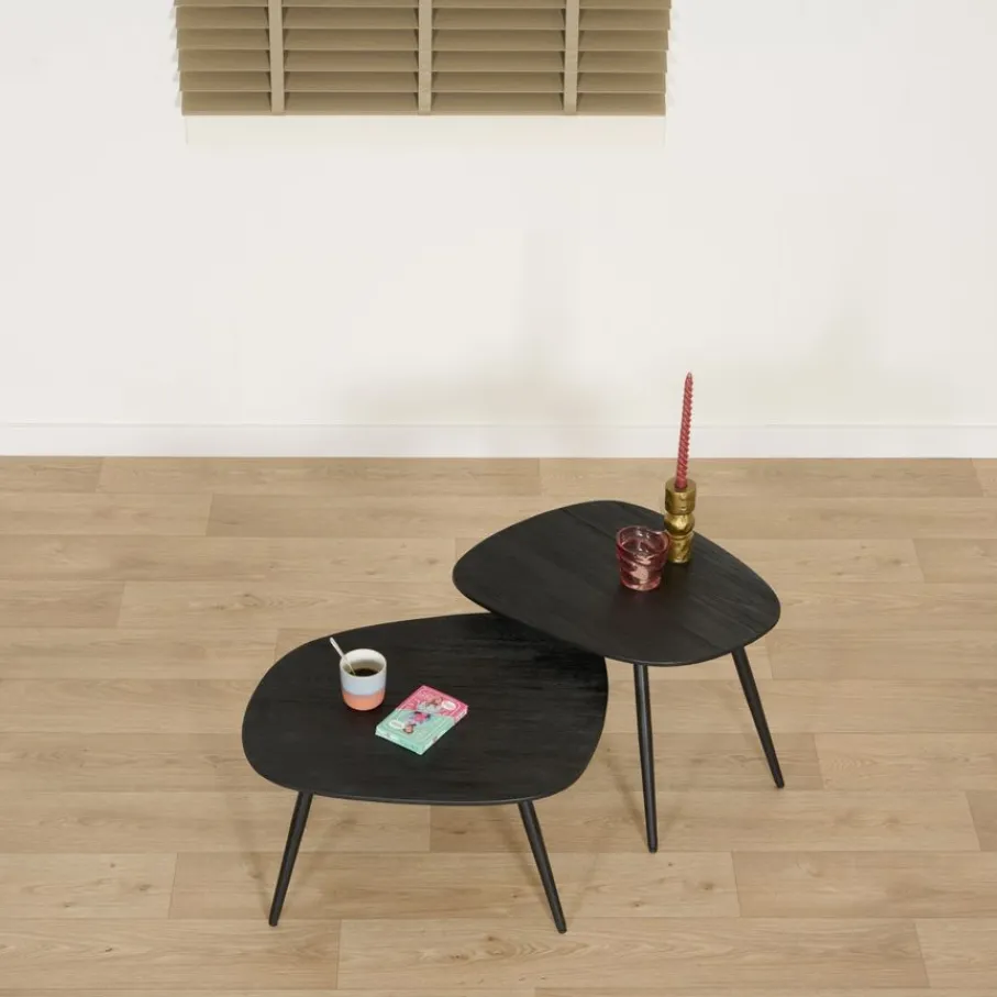 Bijzettafels< Bijzettafel Comporta Zwart - set 2 stuks