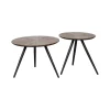 Salontafels|Bijzettafels< Bijzettafel Corse Bruin - set 2 stuks