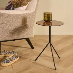 Bijzettafels< Bijzettafel Coup Bruin - Ø 30 cm