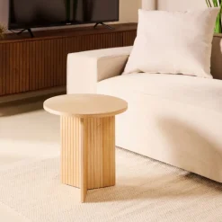 Bijzettafels< Bijzettafel Lune Naturel - Ø 43 cm