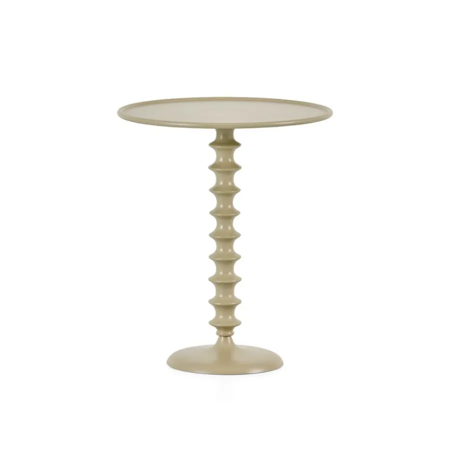 Bijzettafels< Bijzettafel Marty Beige - Ø 50 cm