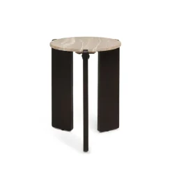 Bijzettafels< Bijzettafel Olif Bruin - Ø 44 cm