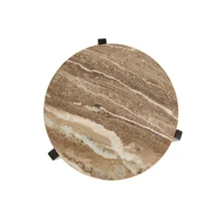 Bijzettafels< Bijzettafel Olif Bruin - Ø 44 cm