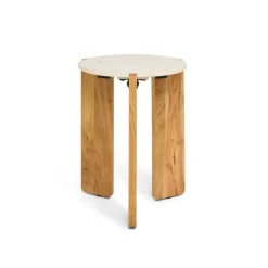 Bijzettafels< Bijzettafel Olif Naturel - Ø 44 cm
