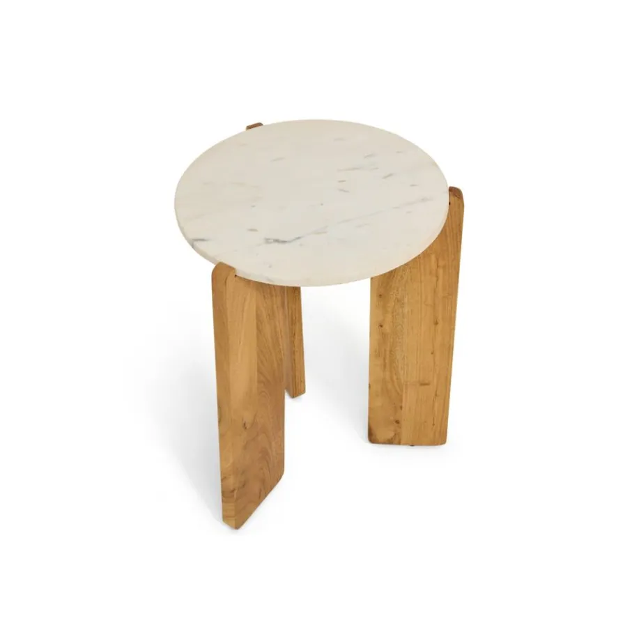 Bijzettafels< Bijzettafel Olif Naturel - Ø 44 cm