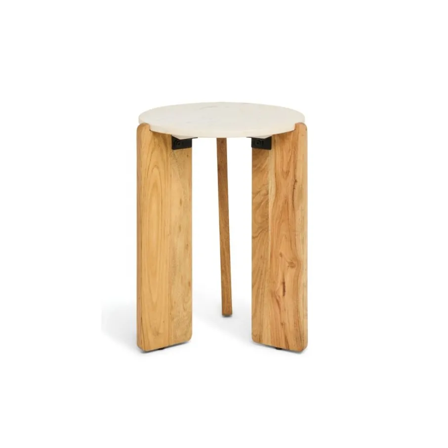 Bijzettafels< Bijzettafel Olif Naturel - Ø 44 cm