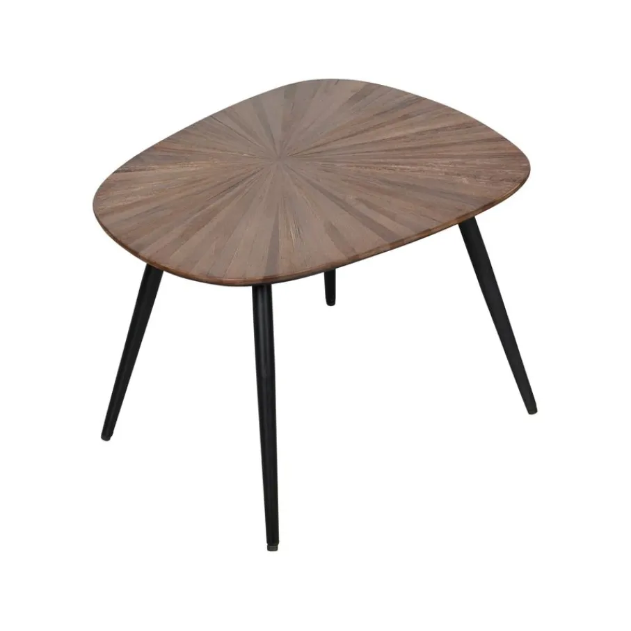 Salontafels|Bijzettafels< Bijzettafel Rhone Bruin - set 2 stuks