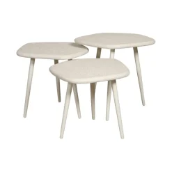 Bijzettafels< Bijzettafel Saumur Wit - set 3 stuks
