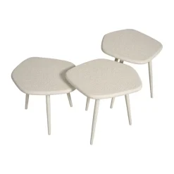 Bijzettafels< Bijzettafel Saumur Wit - set 3 stuks