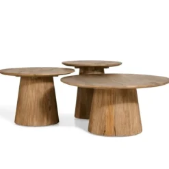Bijzettafels< Bijzettafel Viktor Lichtbruin - Ø 60 cm
