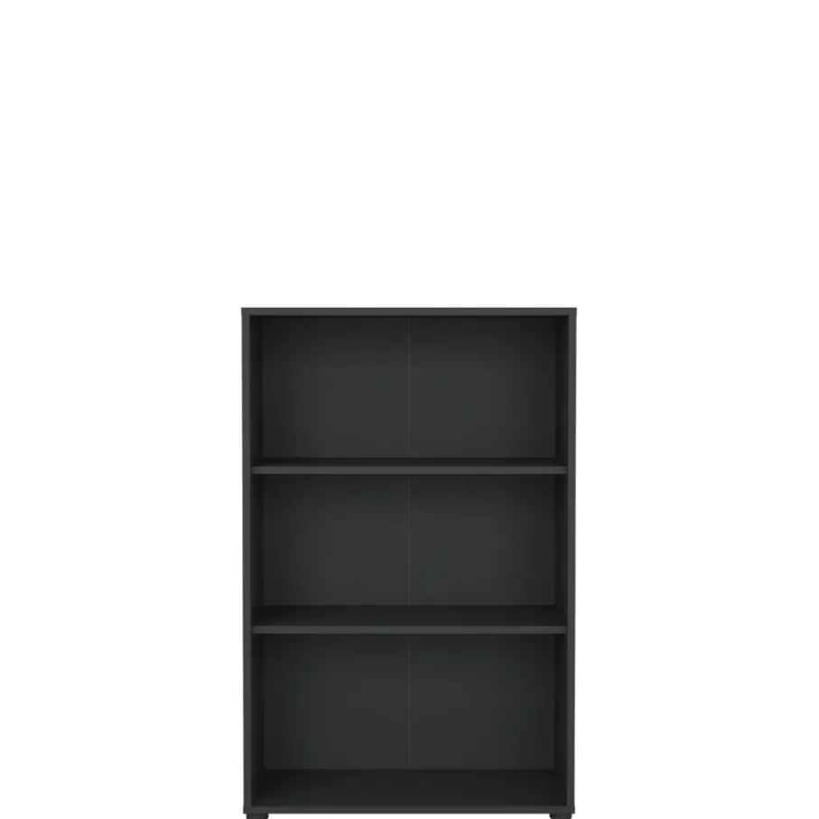 Opbergkasten< Boekenkast Bram Donkergrijs - 80x124x35 cm