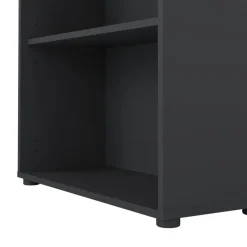 Opbergkasten< Boekenkast Bram Donkergrijs - 80x124x35 cm