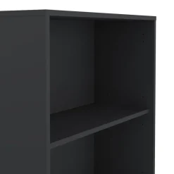 Boekenkasten|Wandkasten< Boekenkast Bram Donkergrijs - 80x205x35 cm