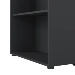 Boekenkasten|Wandkasten< Boekenkast Bram Donkergrijs - 80x205x35 cm