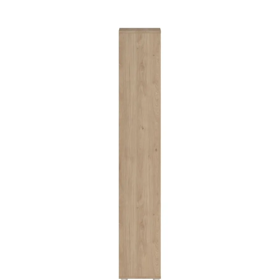 Opbergkasten< Boekenkast Bram Eiken / Wit - 80x205x35 cm