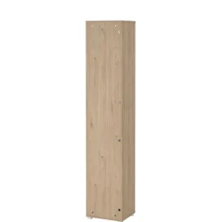 Boekenkasten|Wandkasten< Boekenkast Bram Eiken / Wit - 41x205x35 cm