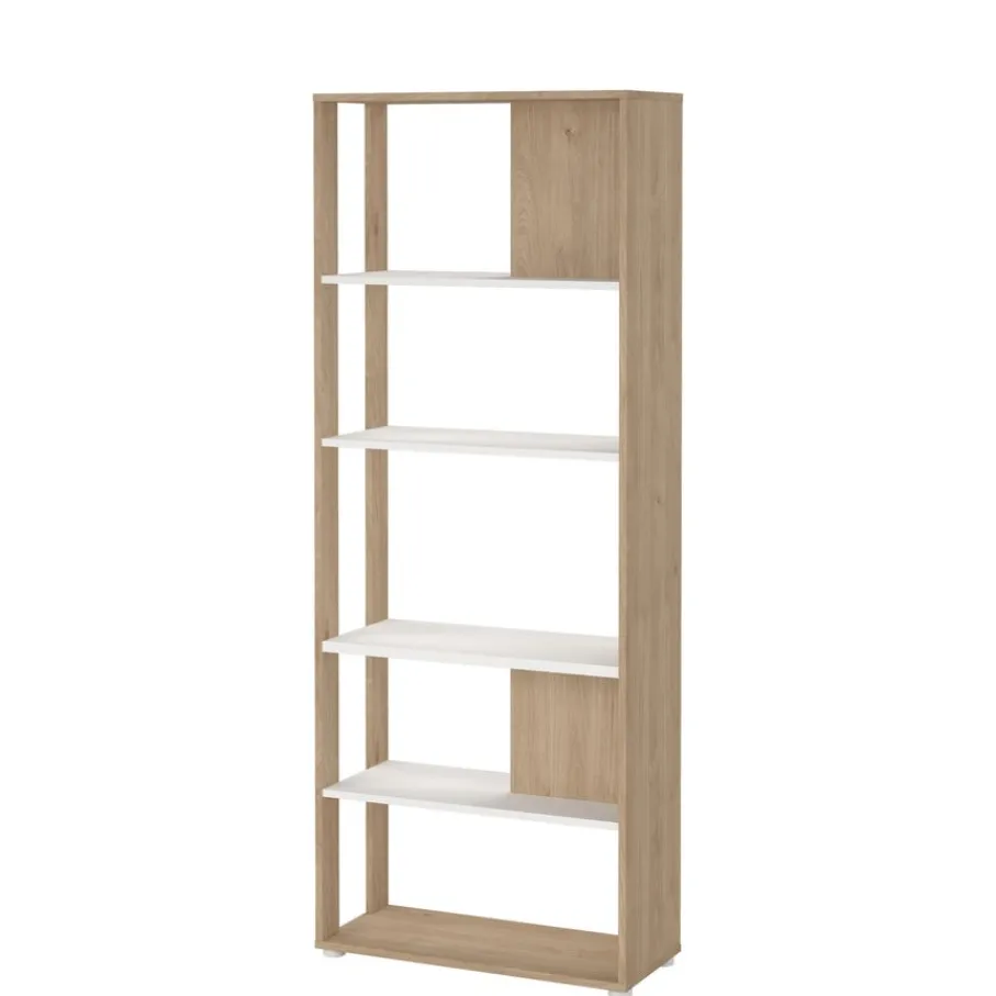 Boekenkasten|Wandkasten< Boekenkast Bram Eiken - 80x205x35 cm