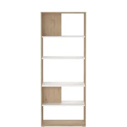 Boekenkasten|Wandkasten< Boekenkast Bram Eiken - 80x205x35 cm