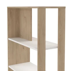 Boekenkasten|Wandkasten< Boekenkast Bram Eiken - 80x205x35 cm