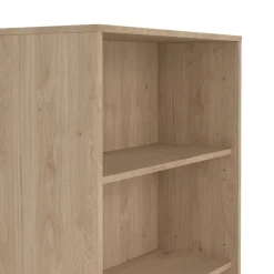 Boekenkasten|Wandkasten< Boekenkast Bram Eiken - 80x124x35 cm