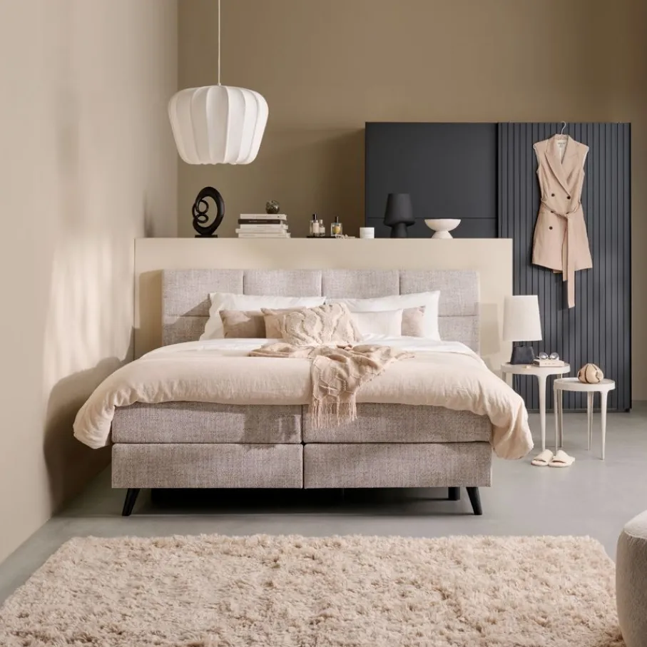 Boxsprings< Boxspring Madrid Naturel - 180x200 cm