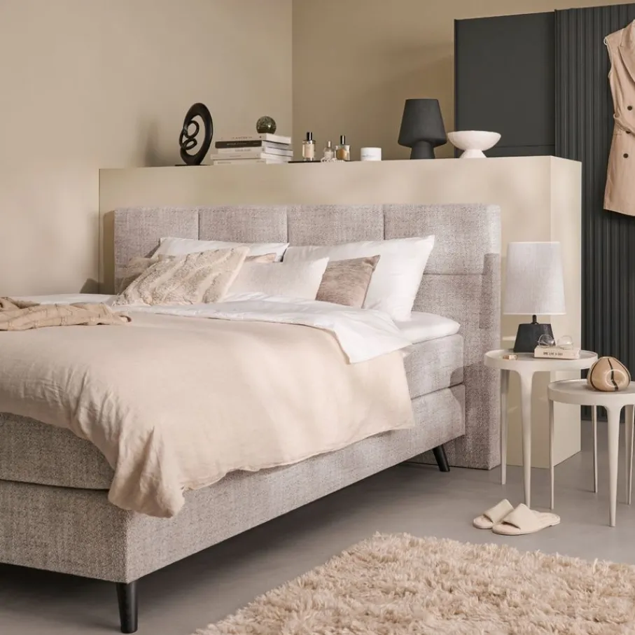 Boxsprings< Boxspring Madrid Naturel - 180x200 cm