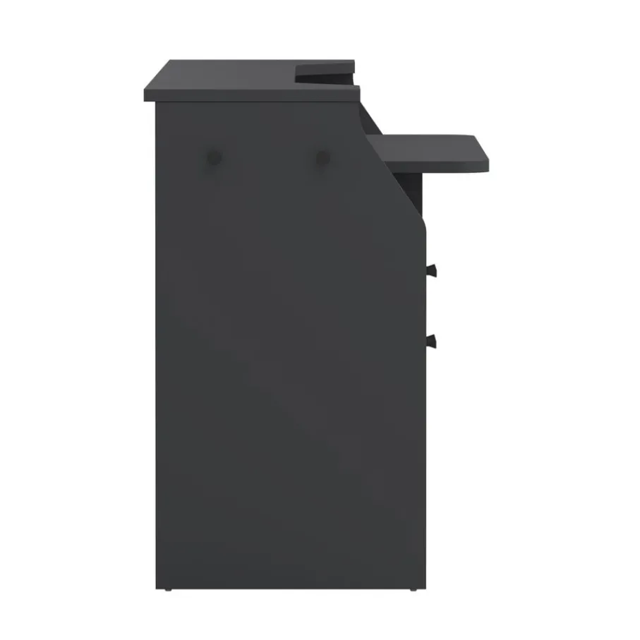 Bureaus< Bureau Boston Donkergrijs - 171x90x63 cm