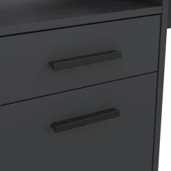 Bureaus< Bureau Boston Donkergrijs - 171x90x63 cm