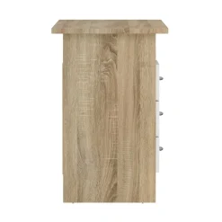 Bureaus< Bureau Boston Eiken / Wit - 121x73x49 cm