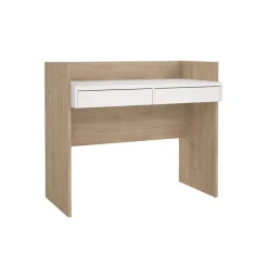 Bureaus< Bureau Boston Eiken / Wit - 103x89x56 cm