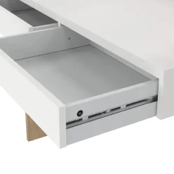 Bureaus< Bureau Boston Eiken / Wit - 103x89x56 cm