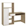 Opbergkasten< Bureau Boston Eiken / Wit - 163x156x61 cm