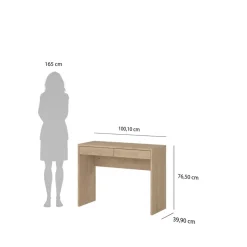 Bureaus< Bureau Boston Eiken - 101x77x40 cm